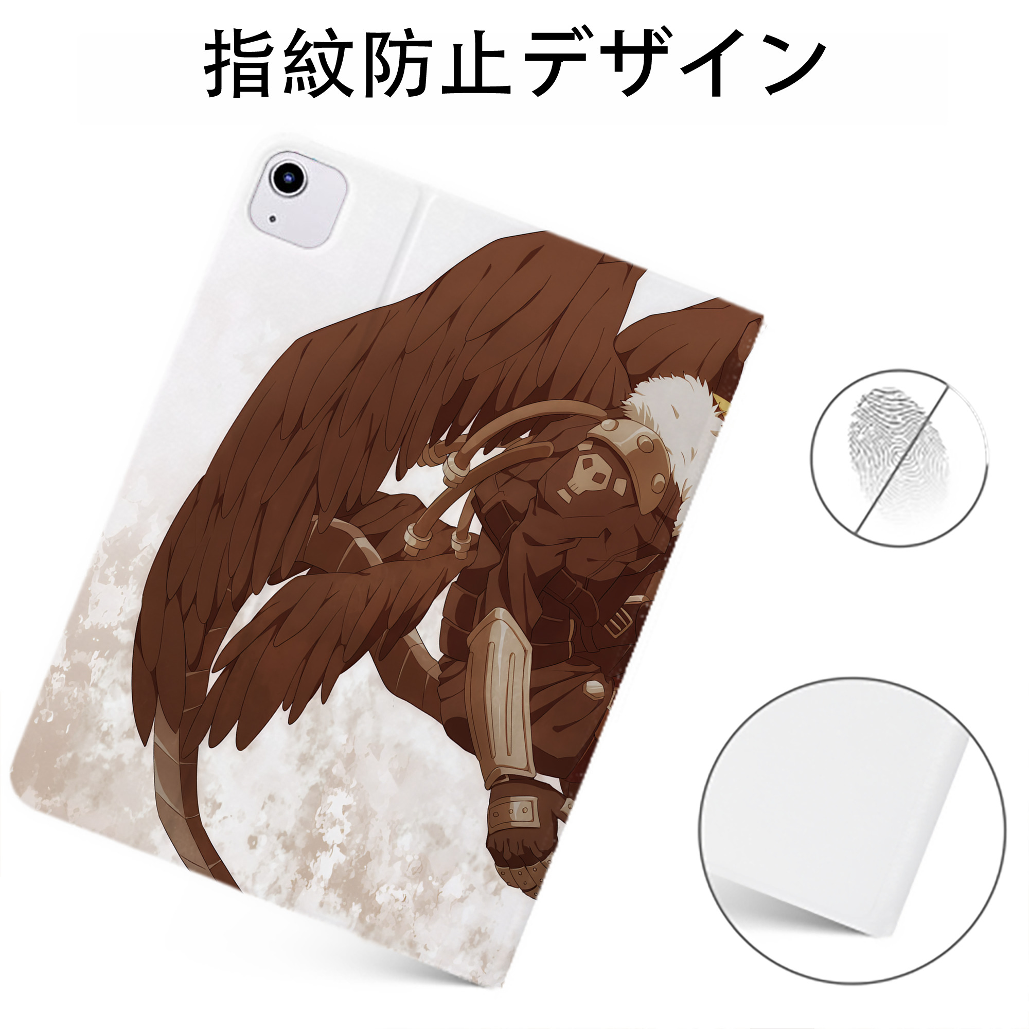 （画像用） Digimon デジタルモンスター/デジモン IPadケース ペンホルダー付き ブックスタイルデザイン